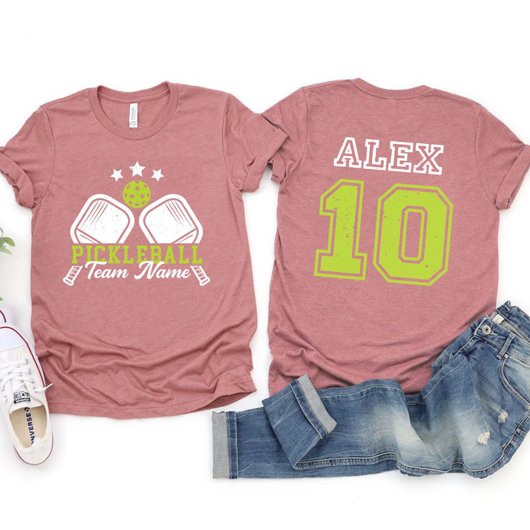Custom Name and Player Number Pickleball T-Shirt