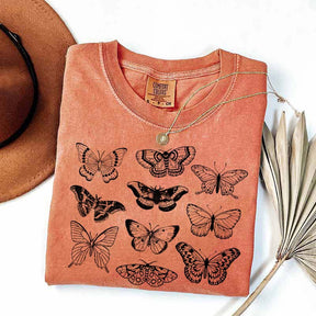 Vintage Butterfly and Moth Minimalist T-Shirt