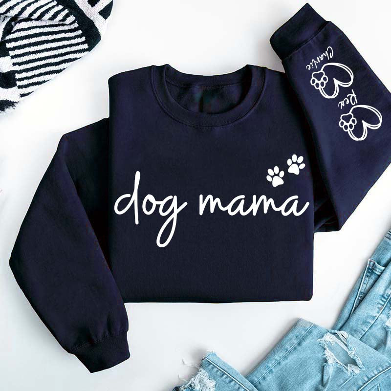 Custom Dog Mama Paws Funny Sweatshirt
