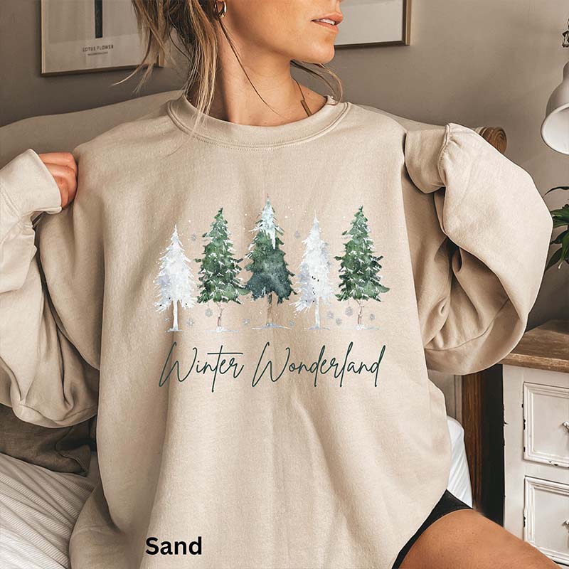 Winter Wonderland Pine Tree Sweatshirt