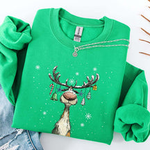 Vintage Reindeer Cute Christmas Sweatshirt
