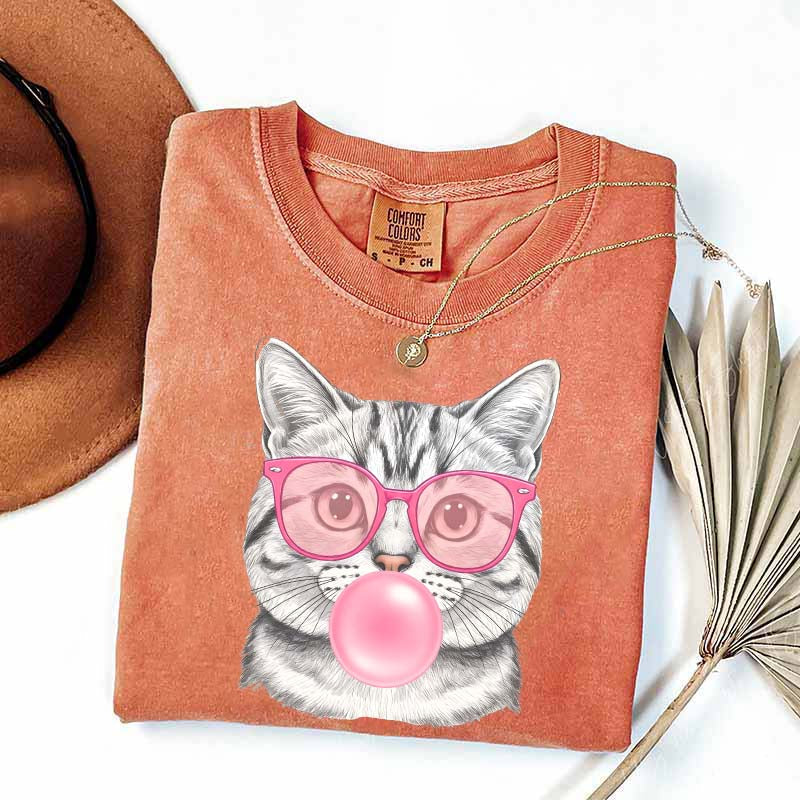 Bubble Gum Kitten Vintage Style T-Shirt