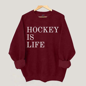 Hockey Is Life Minimalist Sweatshirt