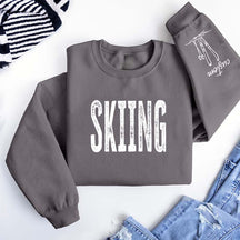 Personalized Skiing Adult Trip Sweatshirt