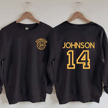 Custom Volleyball Mom Name and Number Sweatshirt