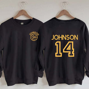 Custom Volleyball Mom Name and Number Sweatshirt