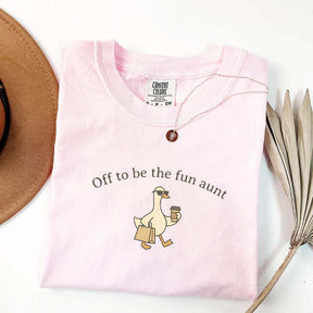 Off To Be The Fun Aunt Goose Pregnancy T-Shirt