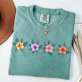 Hibiscus Flower Minimalist T-Shirt