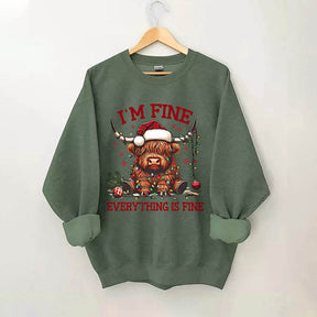 I'm Fine Everything Is Fine Sweatshirt