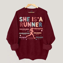 Half Marathon Running Religous Sweatshirt
