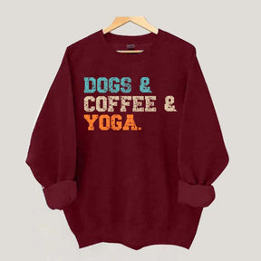 Dog Coffee Yoga Sweatshirt