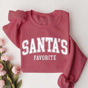 Funny Santas Favorite Christmas Sweatshirt