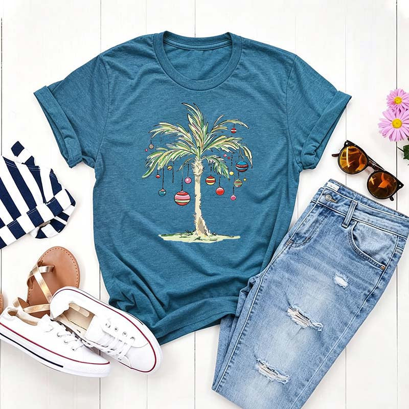 Christmas Palm Tree Cute T-Shirt