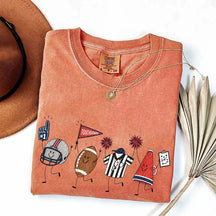Team Matching Football Doodle T-Shirt