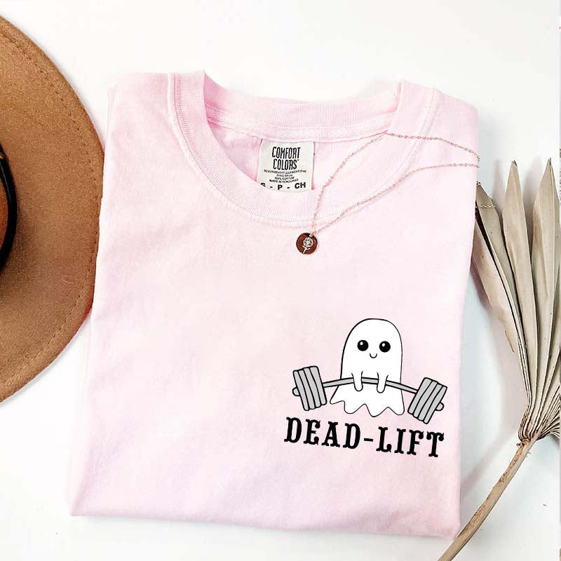 Dead Lift Pocket Gym Halloween T-Shirt