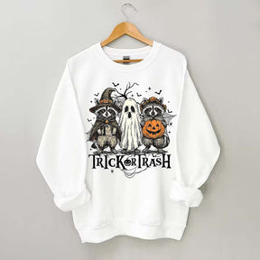Boo Ghost Racoon Feral Sweatshirt