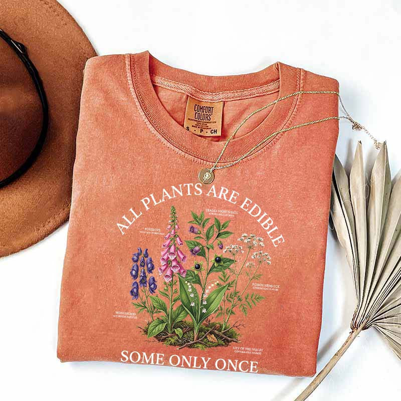 Dark Academia All Plants Are Edible Some Only Once Cute T-Shirt