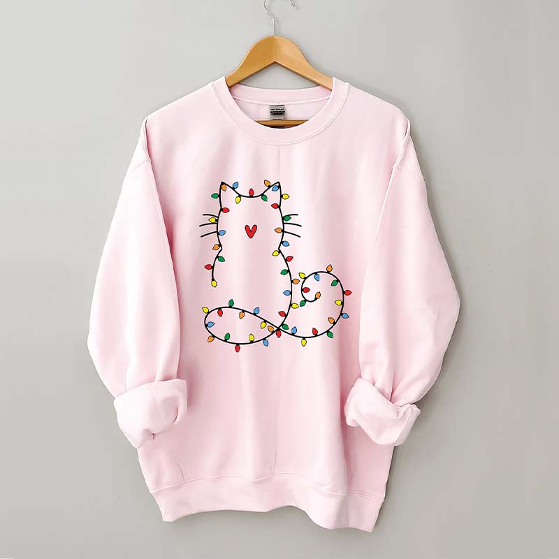 Cute Cat Christmas Sweatshirt