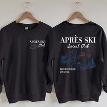 Retro Ski Lodge Warm Winter Sweatshirt