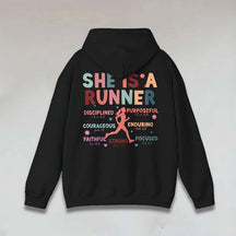 Half Marathon Running Religous Hoodie