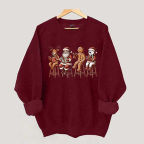 Funny Santa Christmas Book Club Sweatshirt