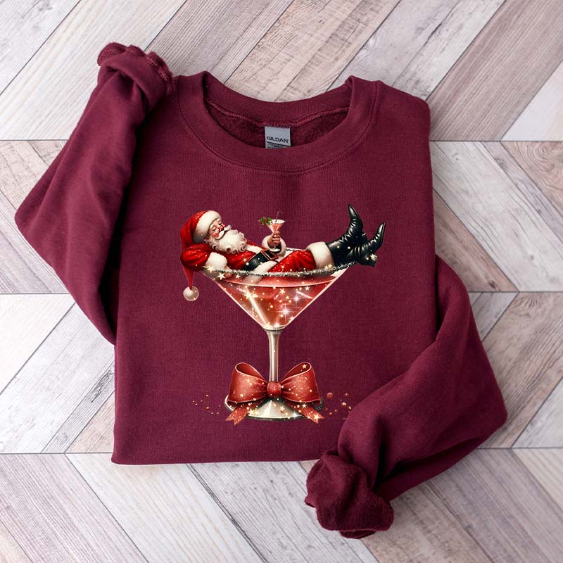Santa's Hot Mess Martini Sweatshirt