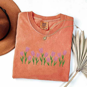 Cute Minimalist Tulip T-Shirt