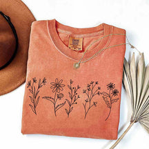 Floral Cottagecore Simple T-Shirt