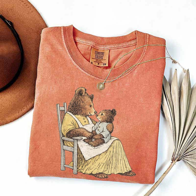 Vintage Storybook Bear Cub T-Shirt