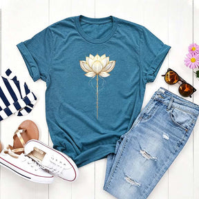 Lotus Flower Positive Energy Yoga T-Shirt