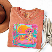 Retro Viral Summer Leopard T-Shirt