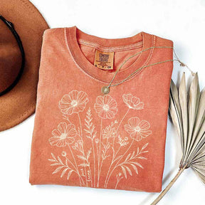 Comfort Color Flowers Lover GIfts T-Shirt
