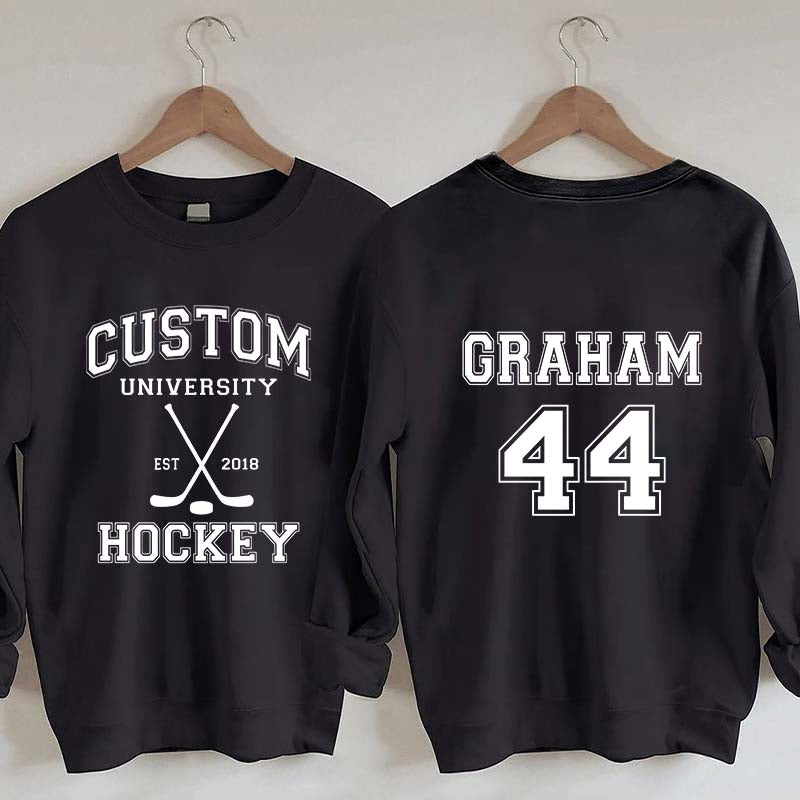 Personalized University Hockey Est Custom Year Sweatshirt