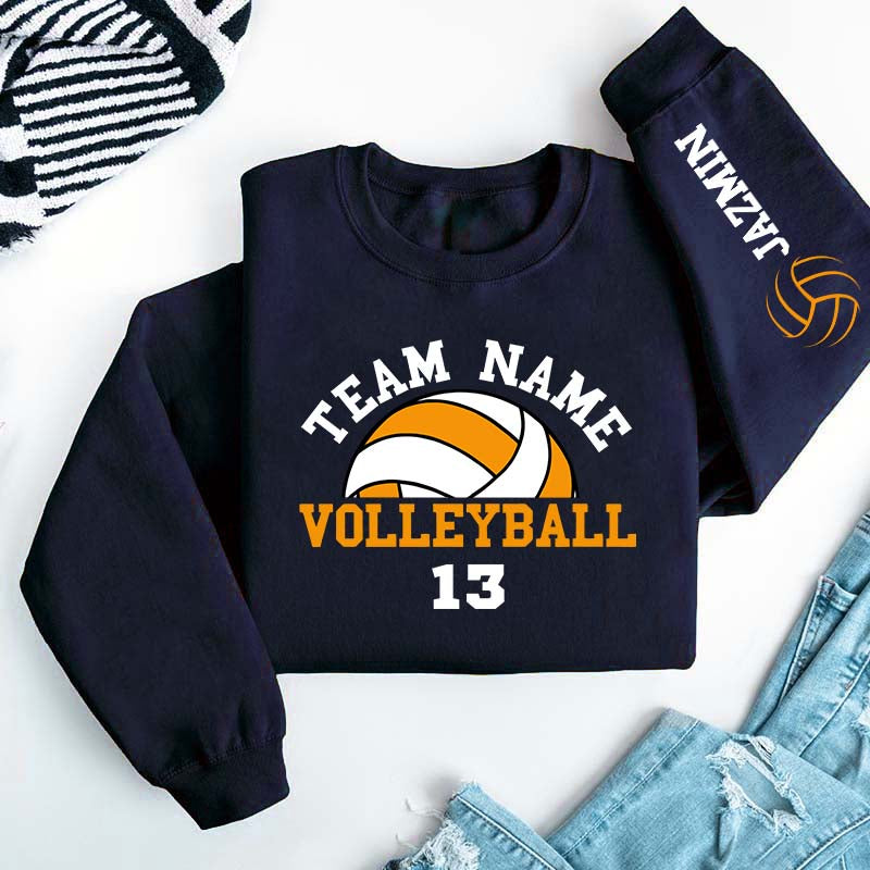 Customized Volleyball Mom Era Sweatshirt