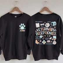 Custom Veterinary Receptionist Sweatshirt