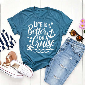 Life is Better on a Cruise Family Cruise Matching T-Shirt