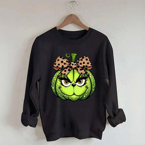 Halloween Leopard Green Guy Sweatshirt