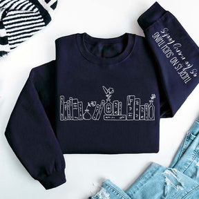 Floral Books There Is No Such Thing Sweatshirt