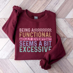 Funny Adulting Gildan Sweatshirt