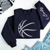 Personalized Basketball Silhouette Sweatshirt