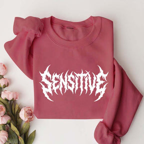 Sensitive Feminist Workout Retro Sweatshirt