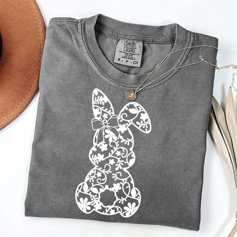 Lace Bunny Coquette Bow T-Shirt