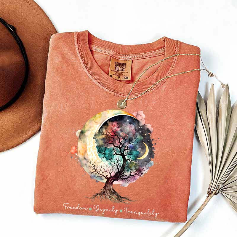 Freedom Dignity Tranquility Tree T-Shirt