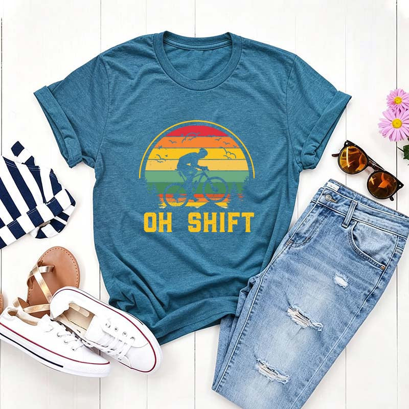 Oh Shift Mountain Biking T-Shirt