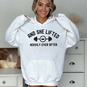 And She Lifted Heavily Ever After Hoodie