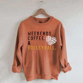 Weeked Coffee & Volleyball Mom Sweatshirt