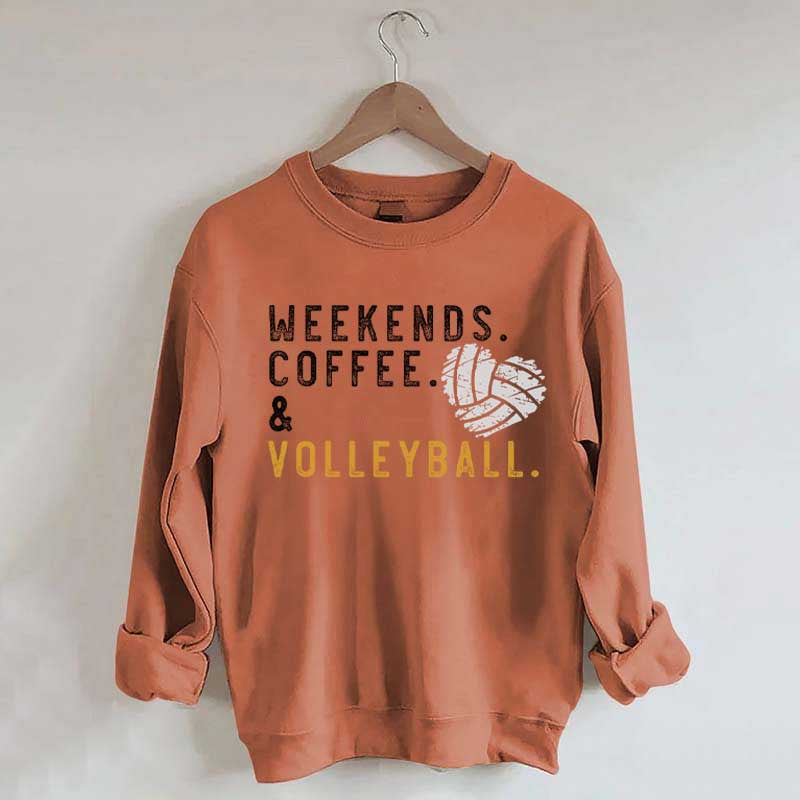 Weeked Coffee & Volleyball Mom Sweatshirt