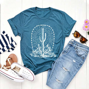 Camping Landscape Desert Cactus T-Shirt