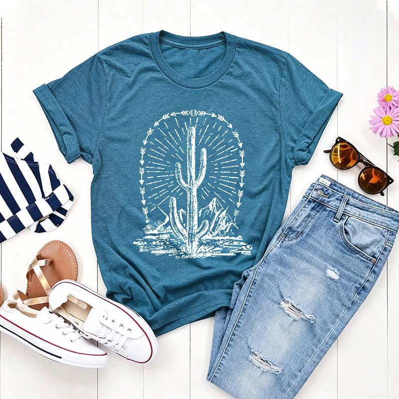 Camping Landscape Desert Cactus T-Shirt