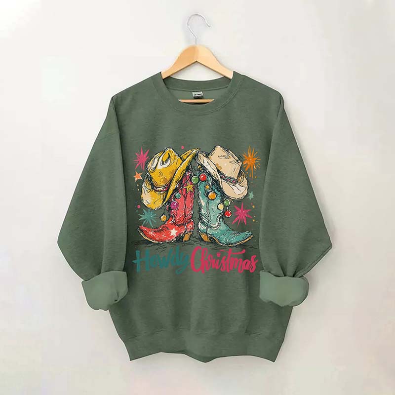 Cute Howdy Christmas Sweatshirt